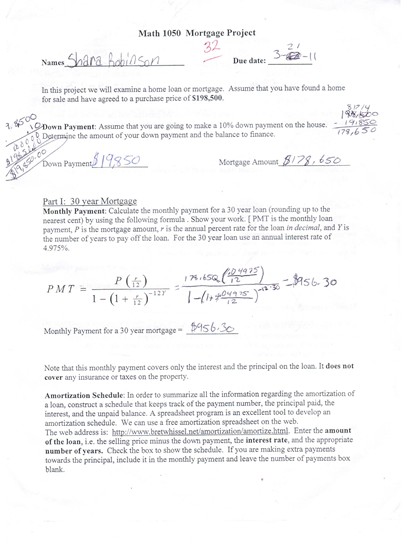 math : math 1050 2011 project